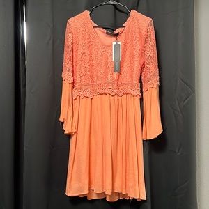 Coral zanzea dress size L